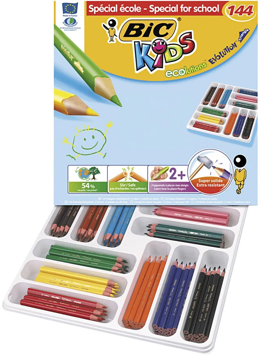 Creativ Company BicKids Evolution ecolutions Kleurpotloden - 144 Stuks