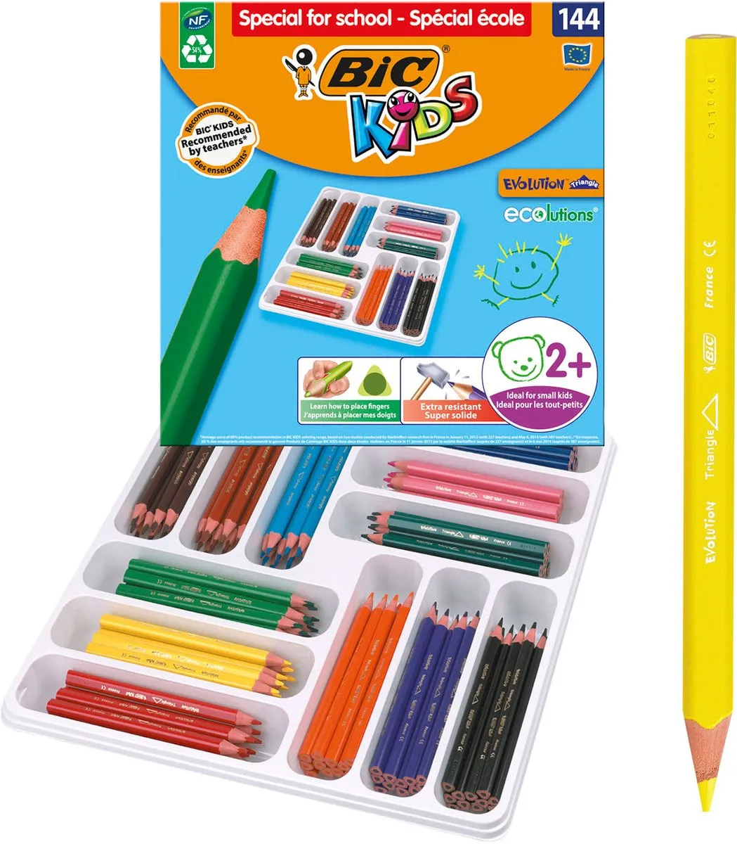 Creativ Company BicKids Evolution ecolutions Kleurpotloden - 144 Stuks