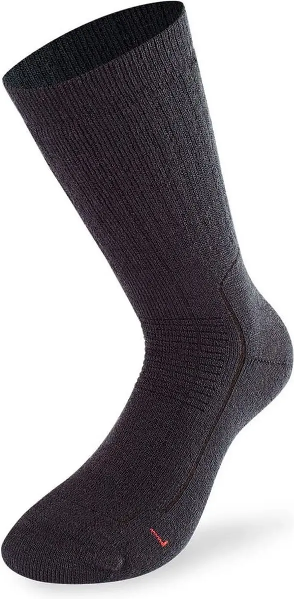Lenz Wandelsokken Trekking 6.0 Merinowol/polyacryl Zwart Maat 39-41