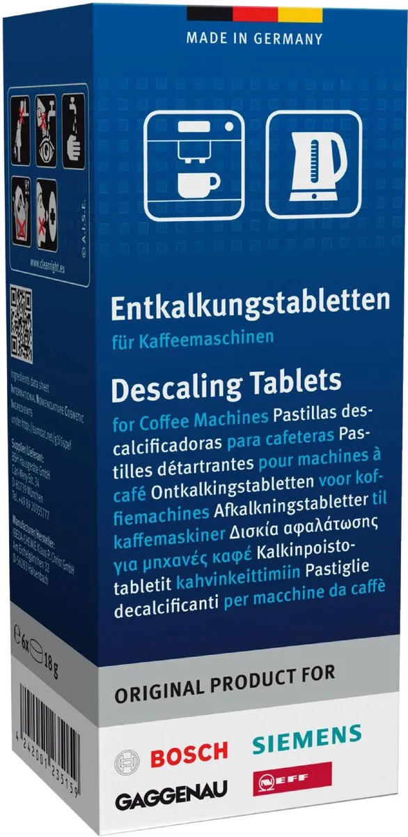Bosch Ontkalkingstabletten 6 Stuks