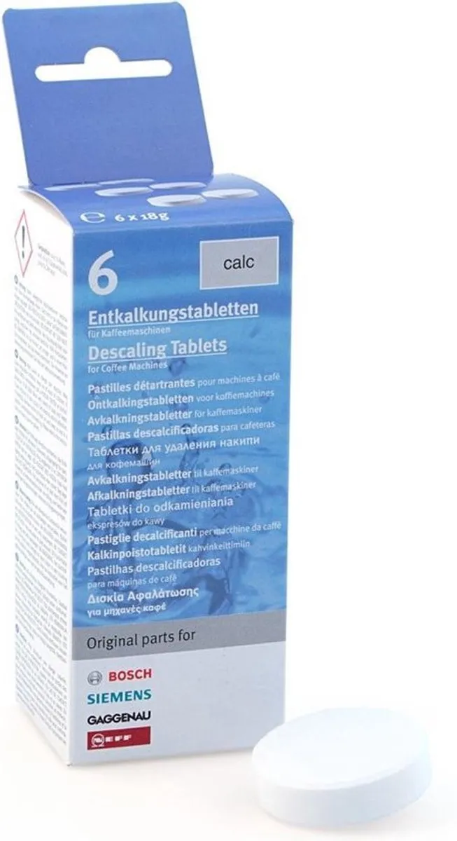 Bosch Ontkalkingstabletten 6 Stuks - TCZ6002