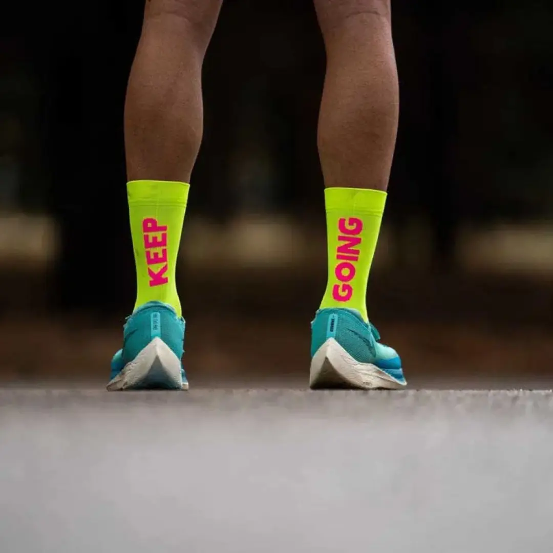 Sporcks Keep Going Hardloopsokken - Yellow/Purple - afbeelding 2 van 6