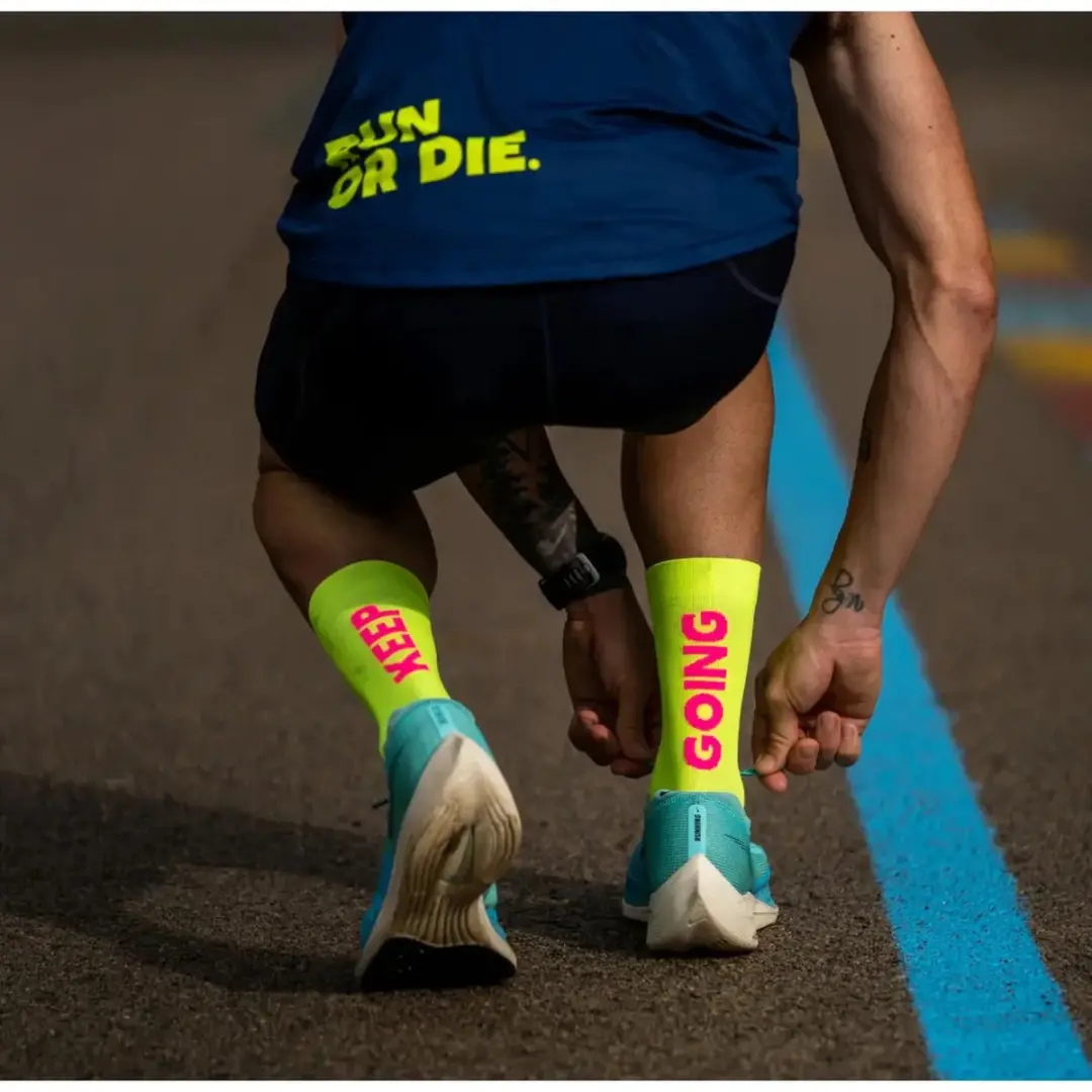 Sporcks Keep Going Hardloopsokken - Yellow/Purple - afbeelding 3 van 6
