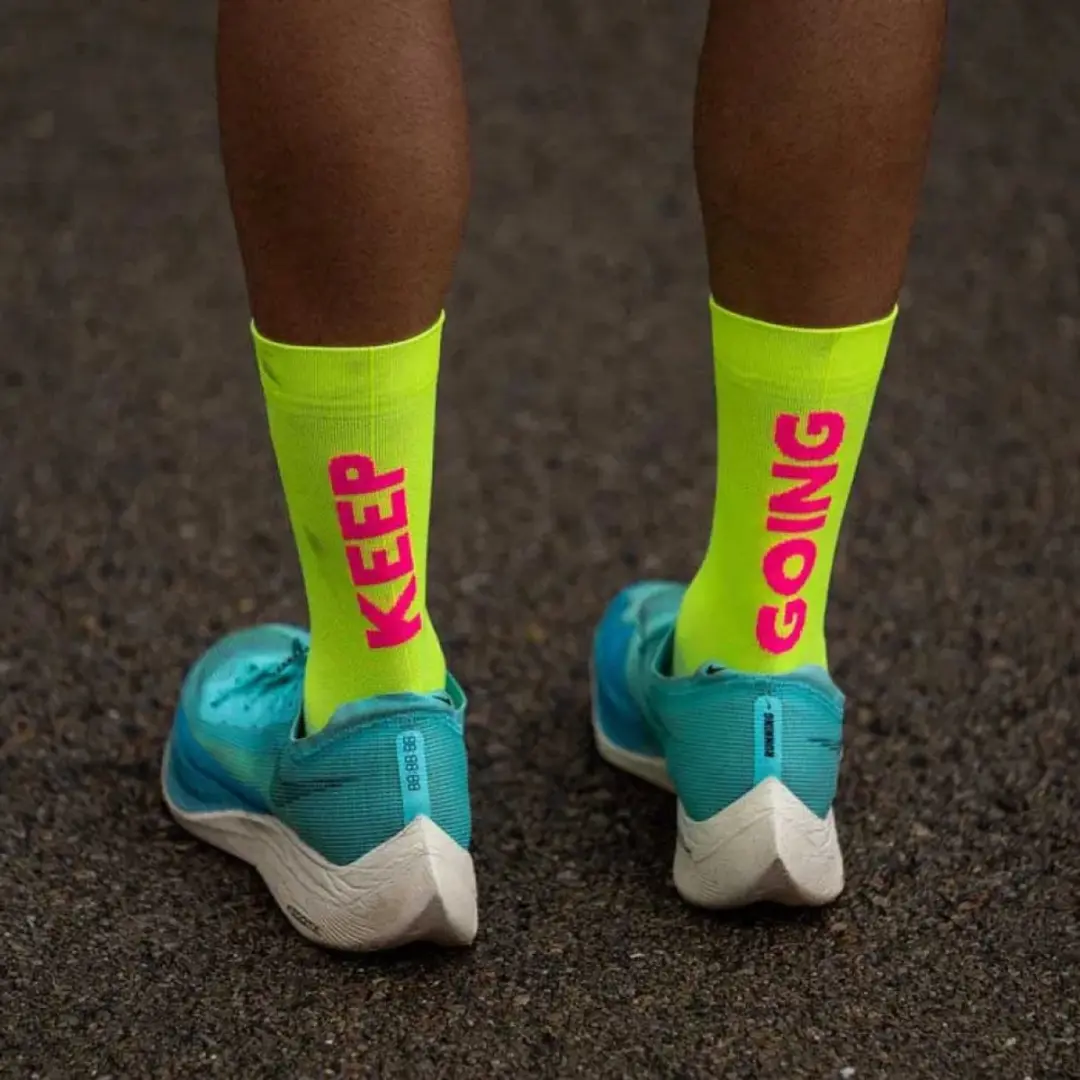 Sporcks Keep Going Hardloopsokken - Yellow/Purple - afbeelding 5 van 6