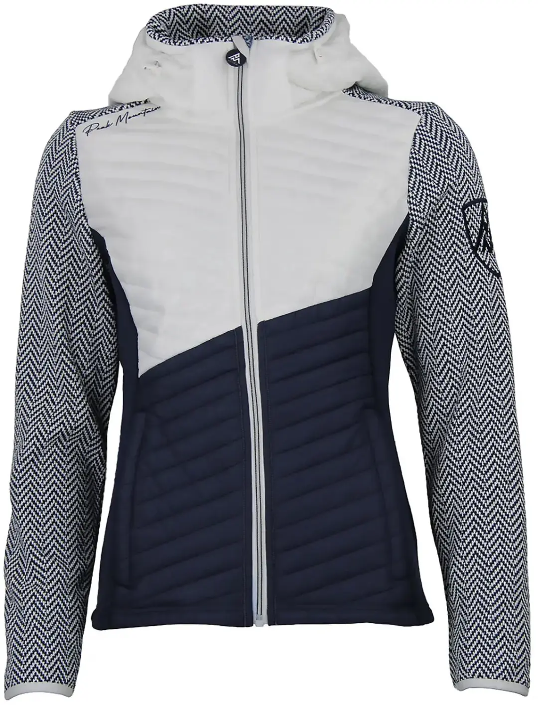 Peak Mountain Amir Vrouwen Fleecejack - Wit/Marine - afbeelding 3 van 4