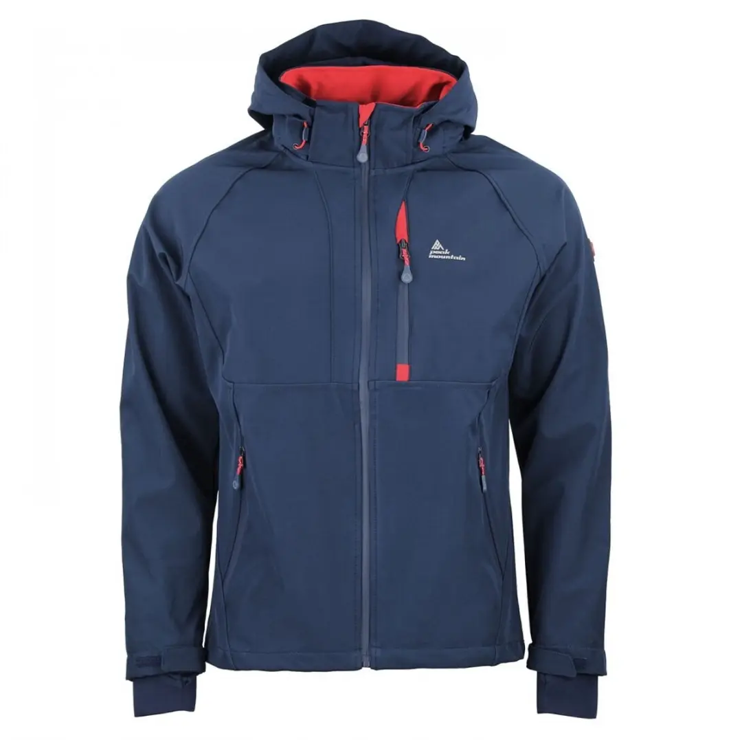 Peak Mountain Cluny Softshell Jack met Mesh Voering