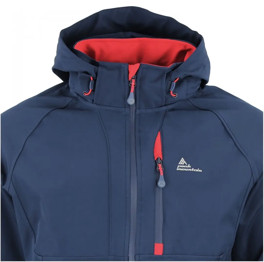 Peak Mountain Cluny Softshell Jack met Mesh Voering - Marine - afbeelding 5 van 6