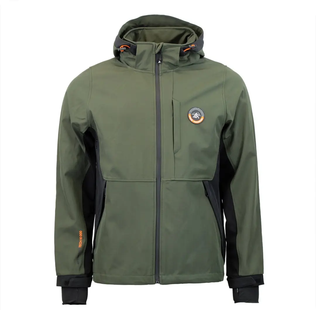 Peak Mountain Cafe Softshell Jack met Mesh Voering