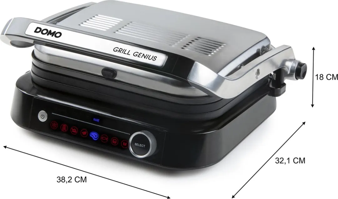 Domo DO9249G Contactgrill Genius - 1900W - 2 Platen