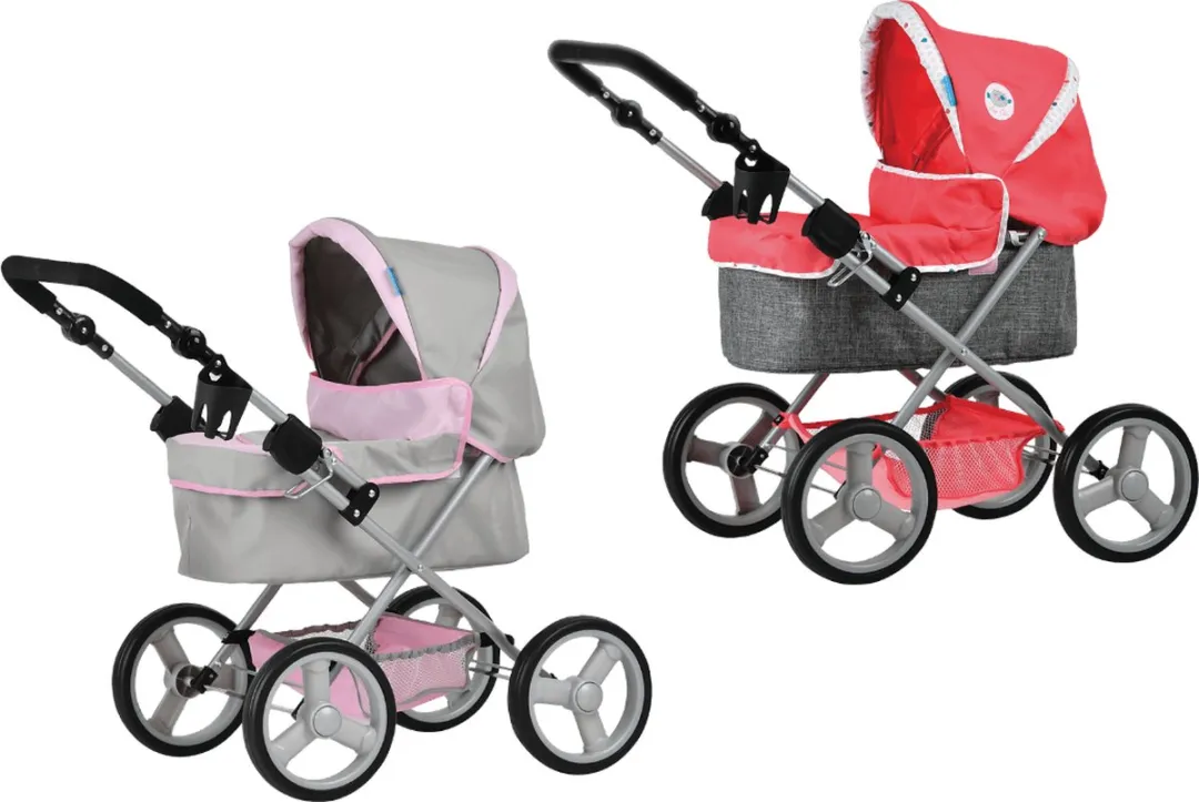 HAUCK Poppenwagen angie toys for kids - Grijs / Roze