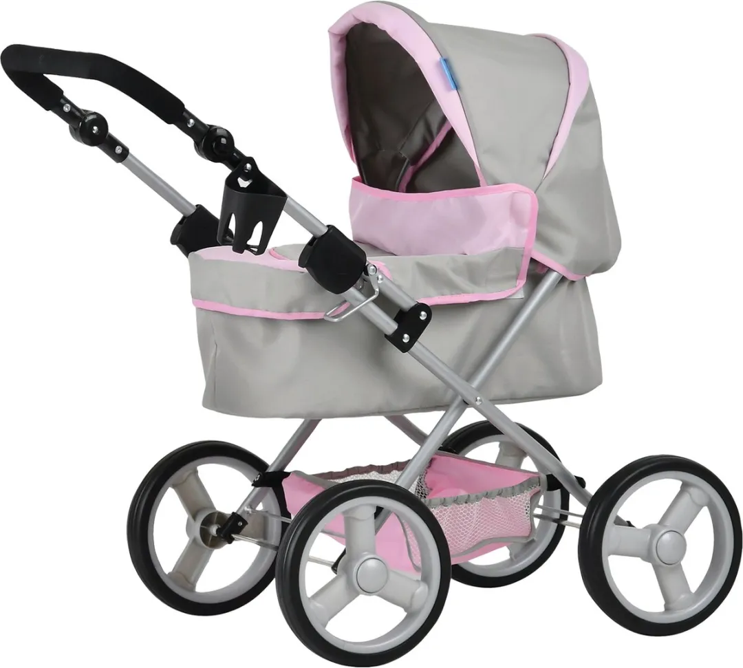 HAUCK Poppenwagen angie toys for kids - Grijs / Roze