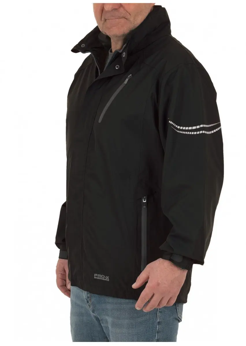 Pro-X Elements Wallis Regenjas Uni - Zwart - XL - afbeelding 5 van 6