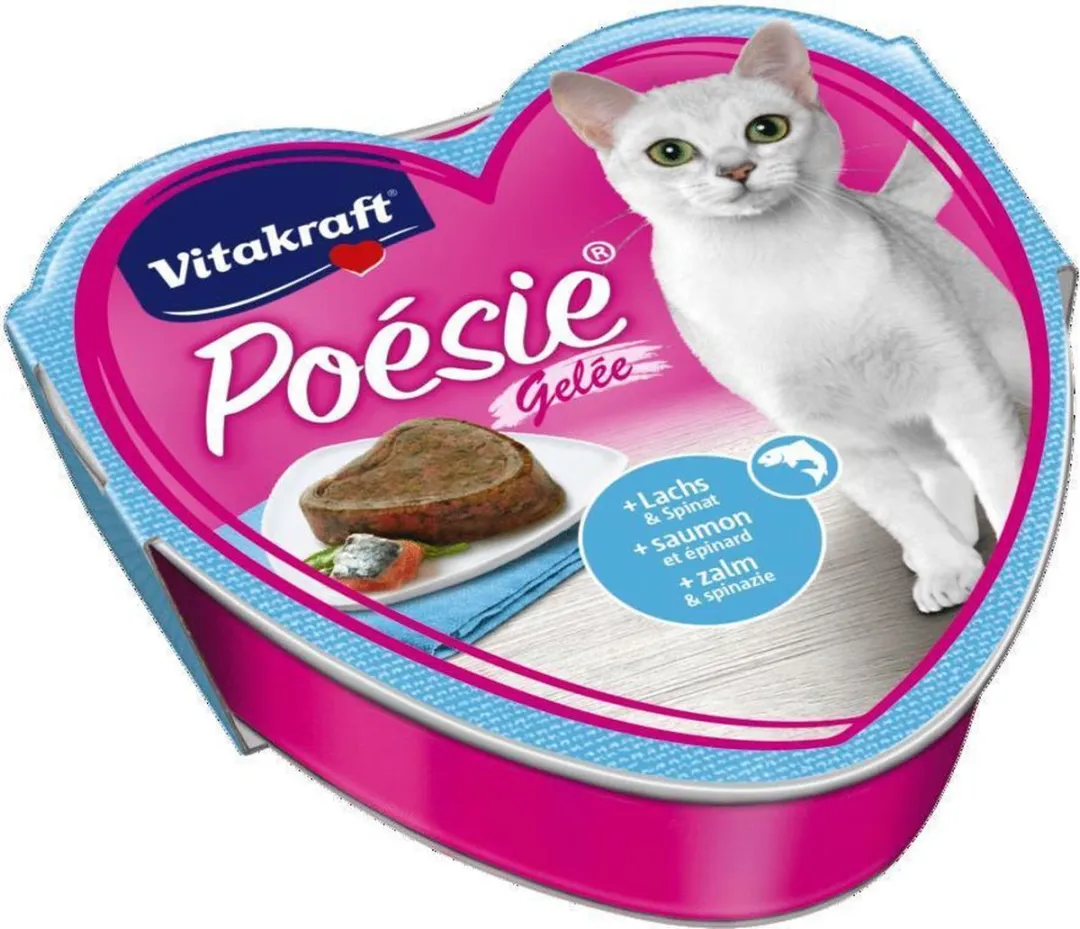 Vitakraft Poesie Zalm Spinazie Natvoer - 15 Stuks