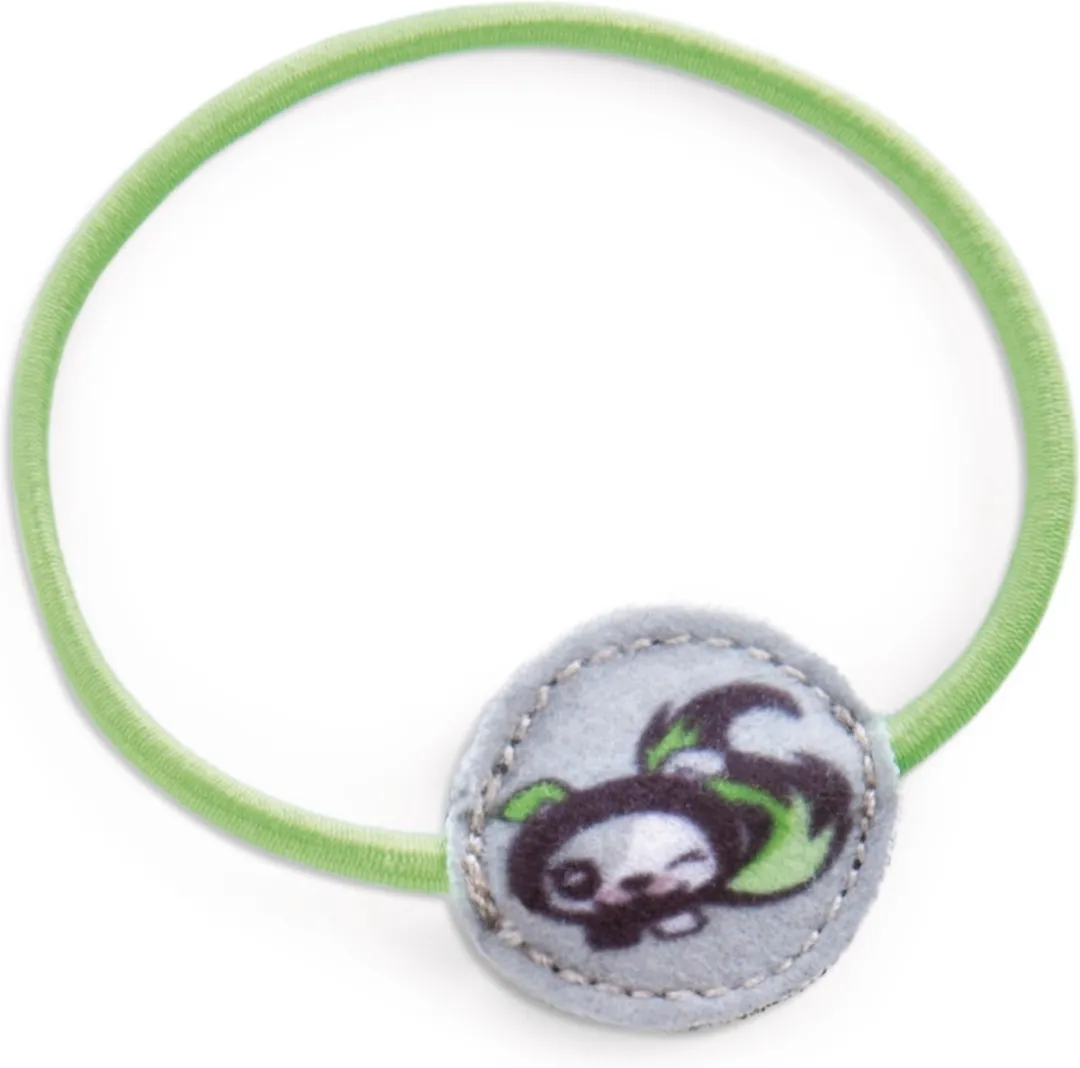 Nici Pixidoos Bami Knuffelpop 20cm - Zwart/Groen