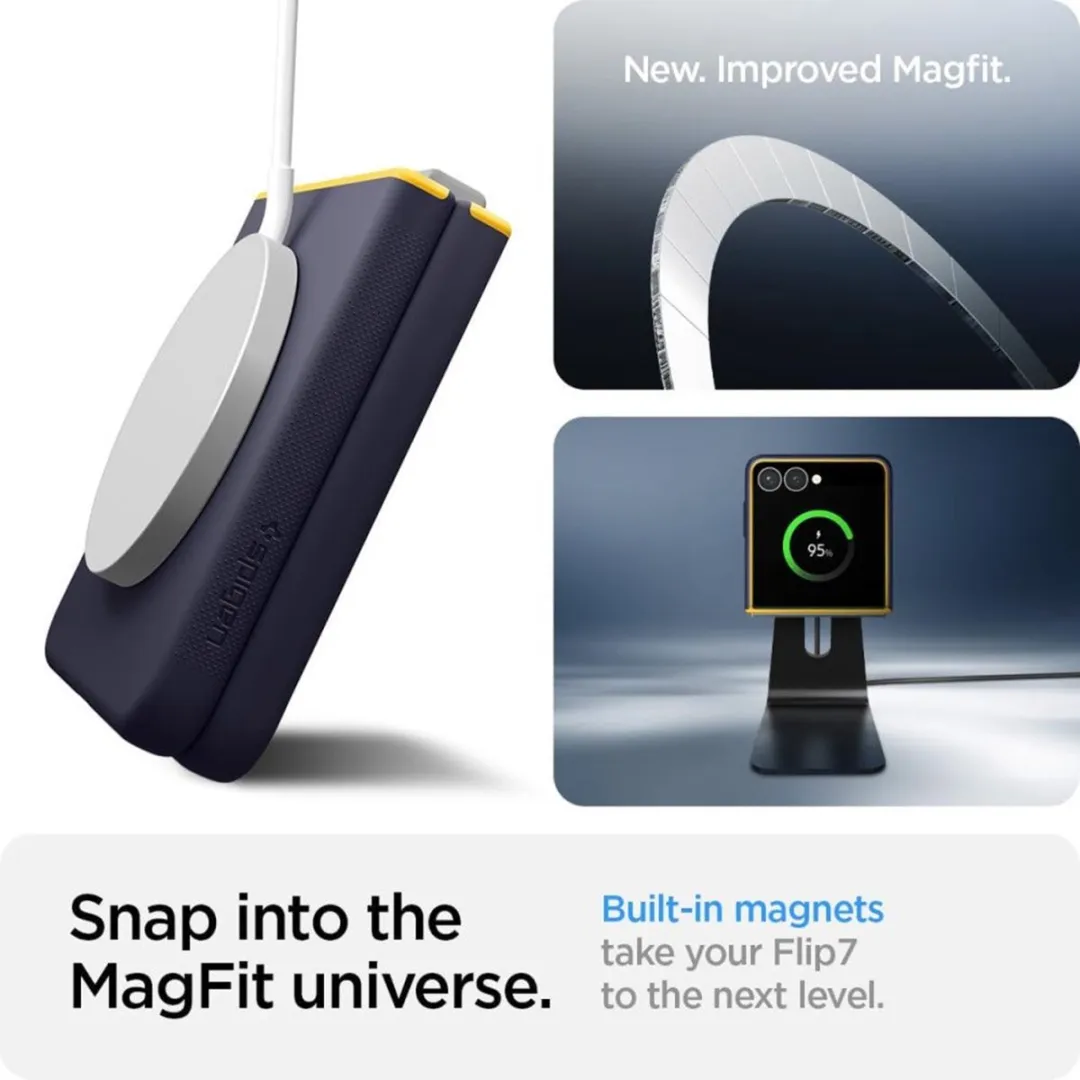 Spigen Nano Pop MagSafe Hoesje Zwart - Samsung Galaxy Z Flip 7