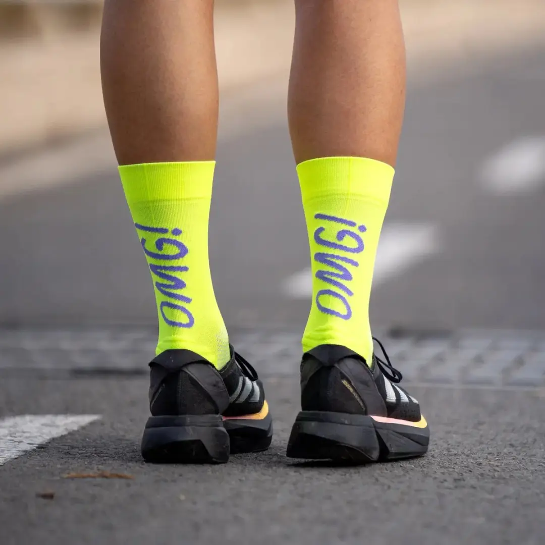 Sporcks OMG Hardloopsokken - Geel - 41-43 - afbeelding 3 van 3