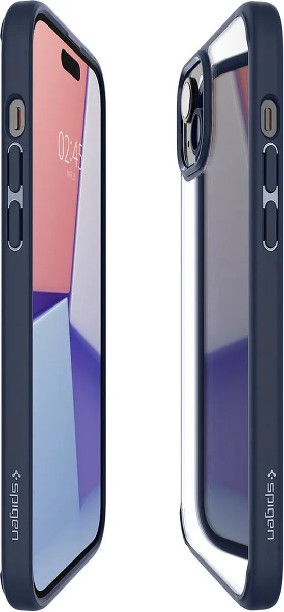 Spigen Ultra Hybrid ACS06659 Hoesje - iPhone 15 Plus - Blauw