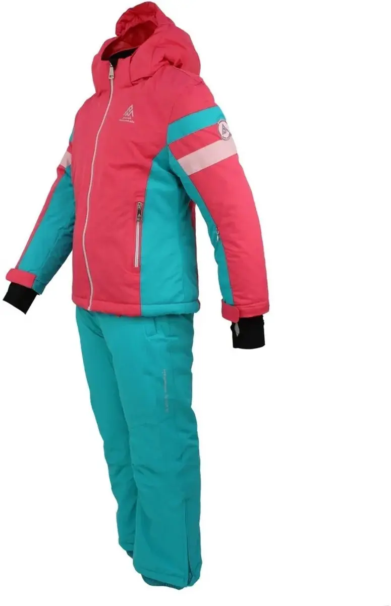 Peak Mountain Fancel Meisjes Skipak - Turquoise - 152/158 - afbeelding 5 van 6
