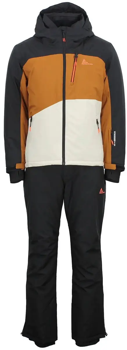 Peak Mountain Cerome Skijas en Skibroek Set - Zwart/Kamel - XXL - afbeelding 5 van 6