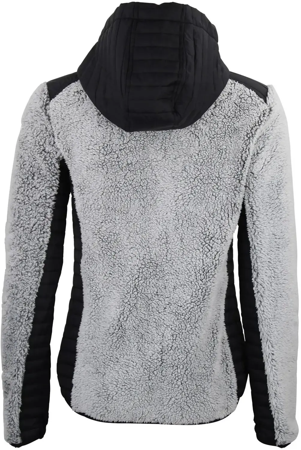 Peak Mountain Dames Gebreide Hoodie met Rits - Zwart - afbeelding 2 van 2