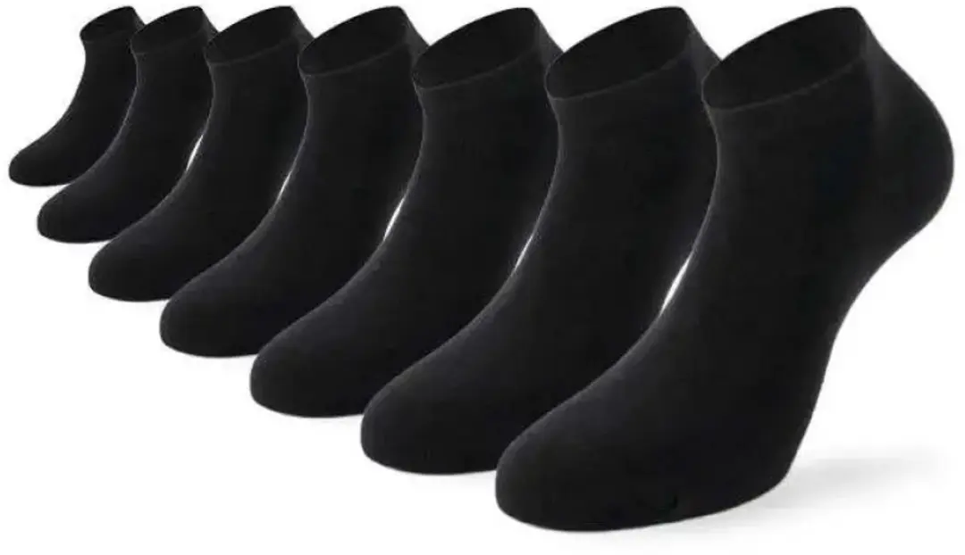 Lenz Duos Sneaker Korte Sokken 7 Paren Zwart EU 43-46