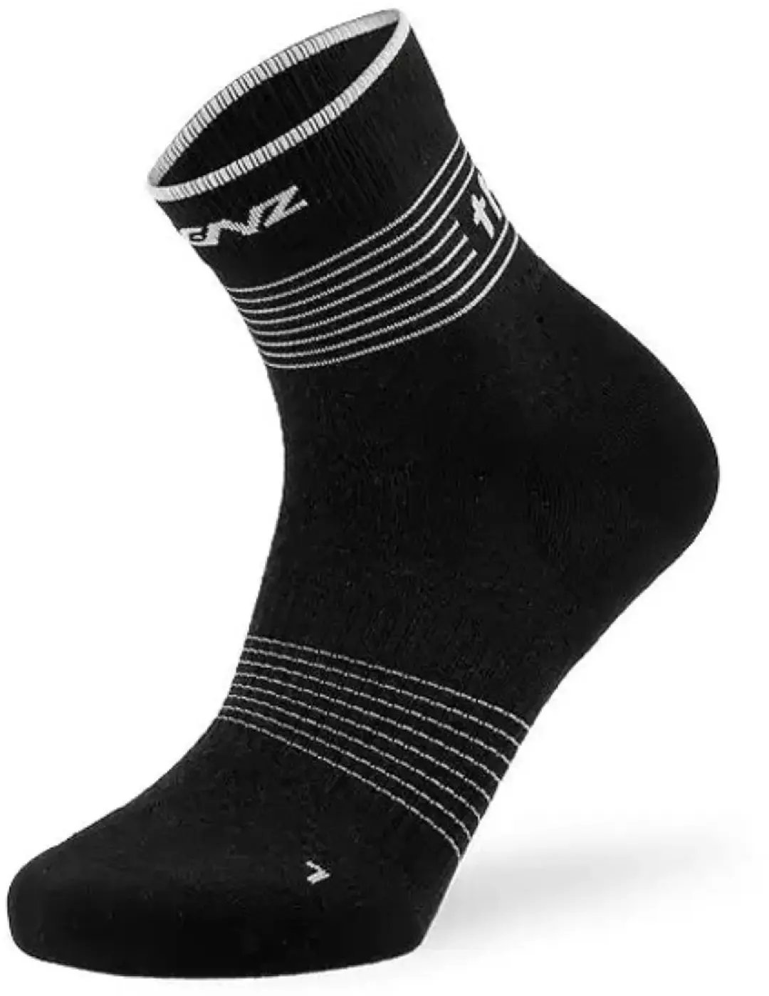 Lenz Merino Outdoor 2 Low Half Lange Sokken Zwart EU 35-38