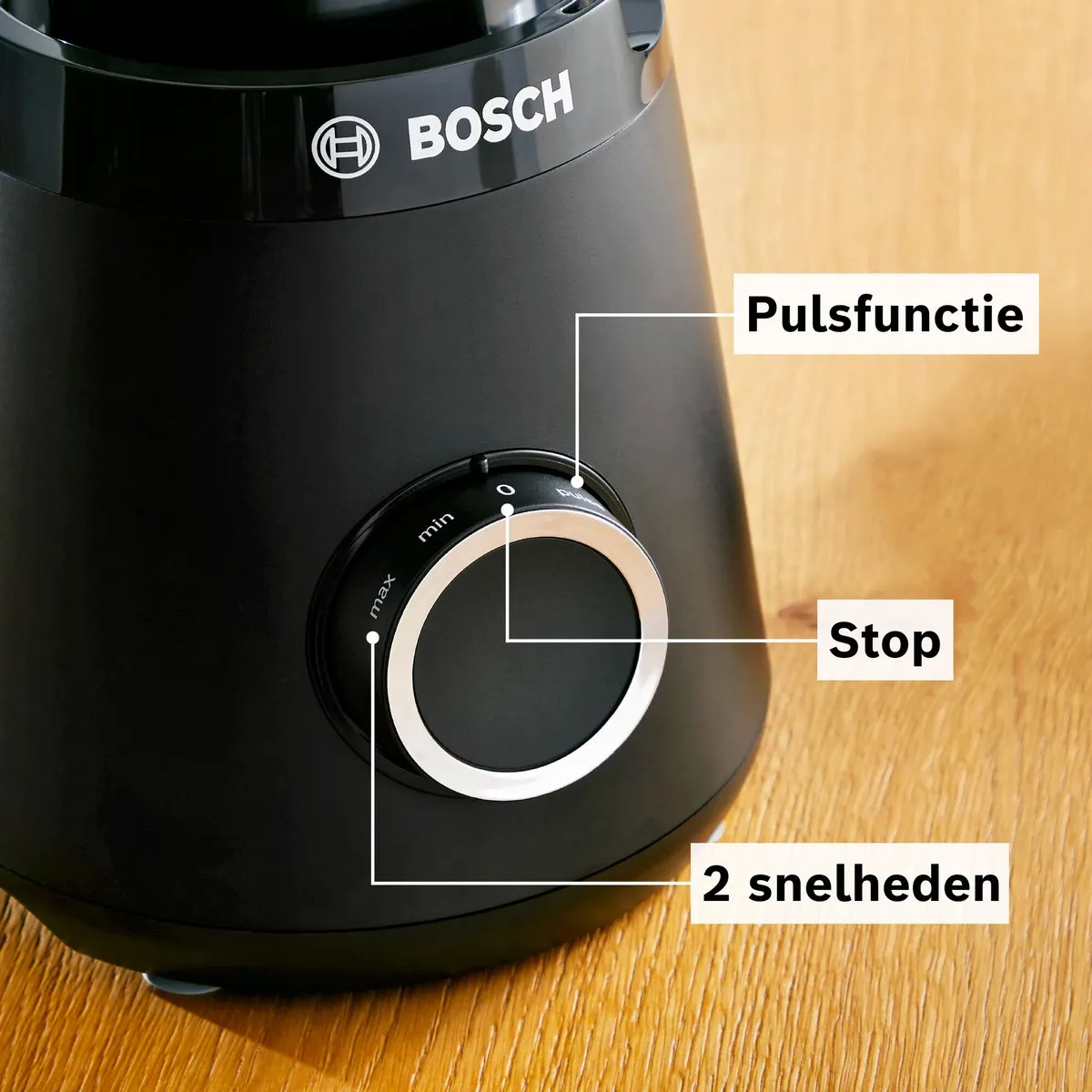 Bosch MMB614GO VitaPower Blender 1200W - Zwart