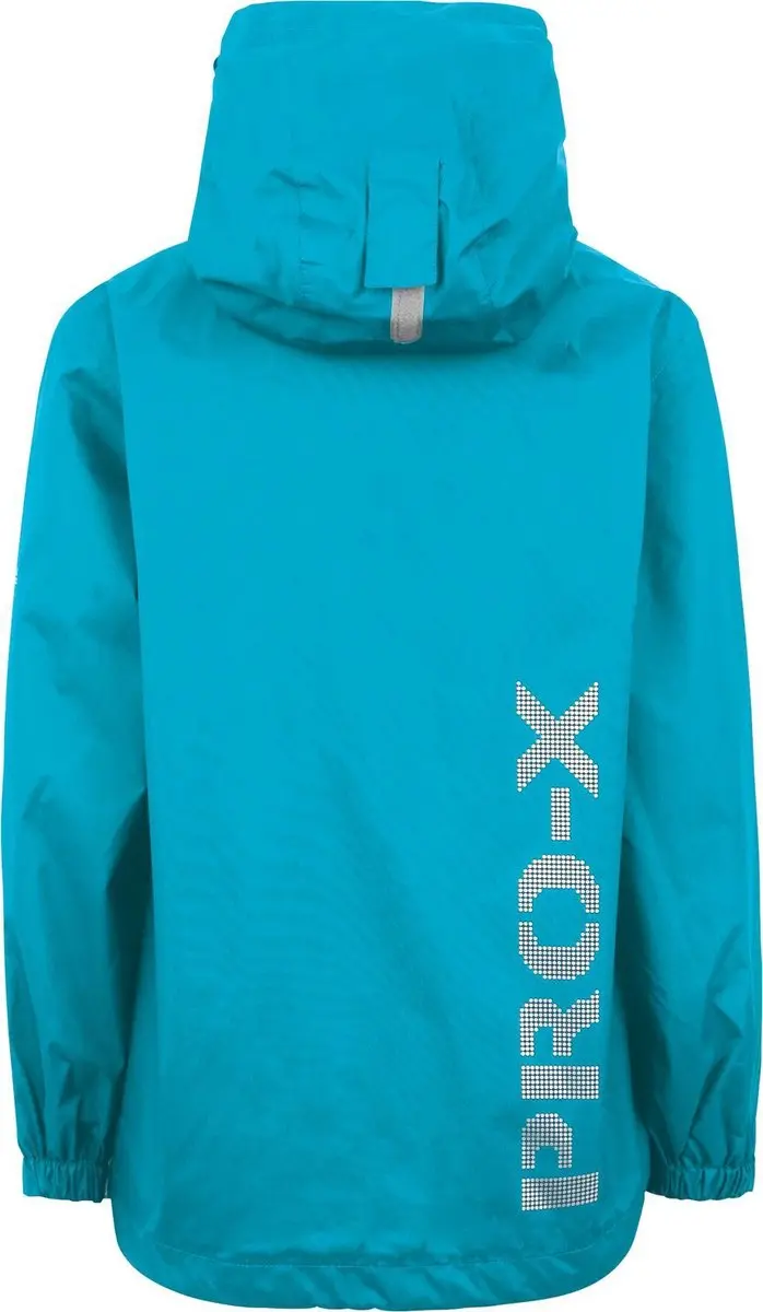 Pro-X Elements Flashy Waterdicht Kinderjack - Turquoise - afbeelding 3 van 4