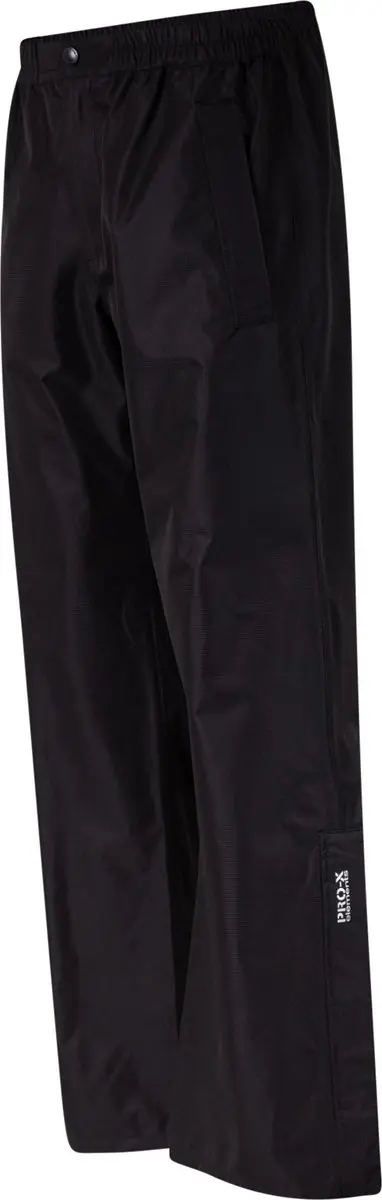 Zwarte extra korte dames regenbroek Majola van Pro-X Elements M