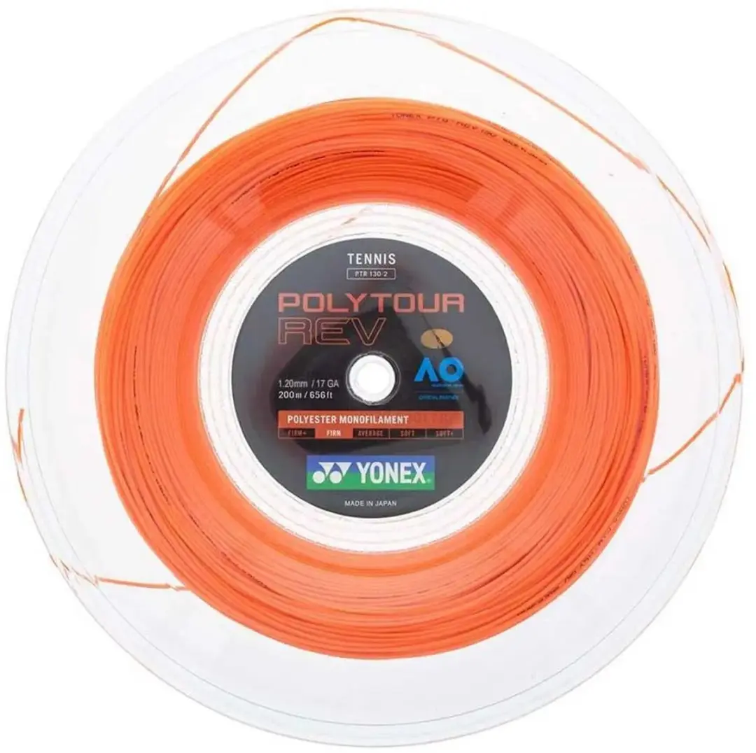Yonex Polytour Rev 200 M Tennisracketsnaar Oranje 1.30 mm