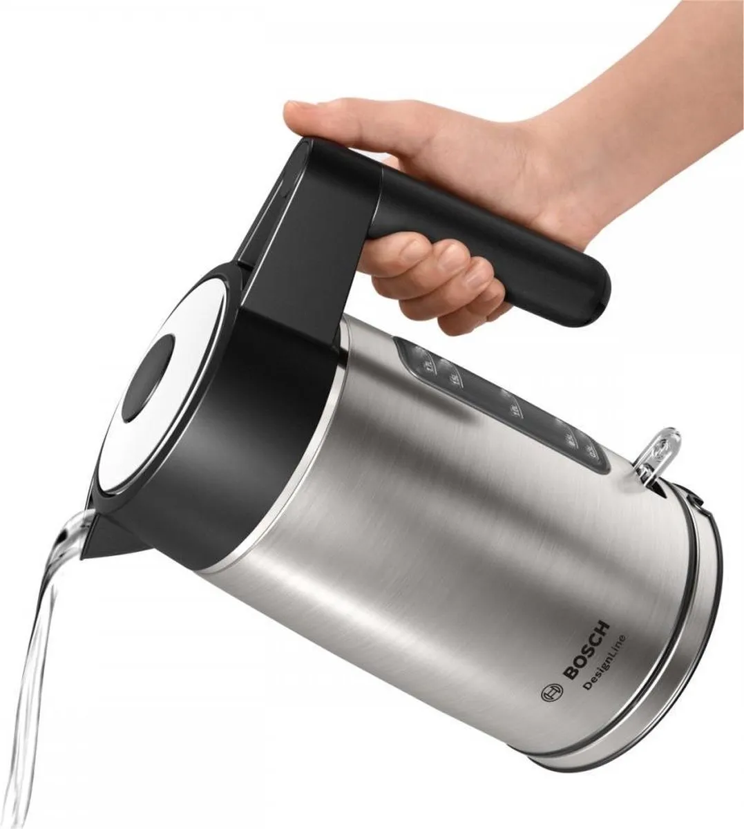 Bosch TWK5P480 DesignLine Waterkoker 2000W - 1.7L - Zilver