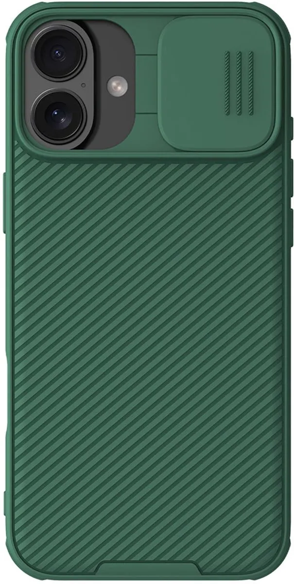 Nillkin CamShield Pro Hoes iPhone 16 Plus - Donkergroen - afbeelding 2 van 3