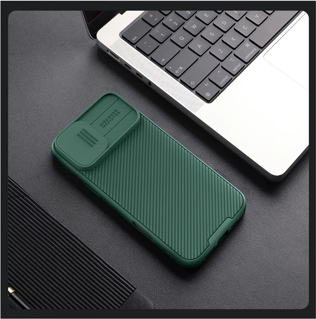 Nillkin CamShield Pro Hoes iPhone 16 Plus - Donkergroen - afbeelding 3 van 3