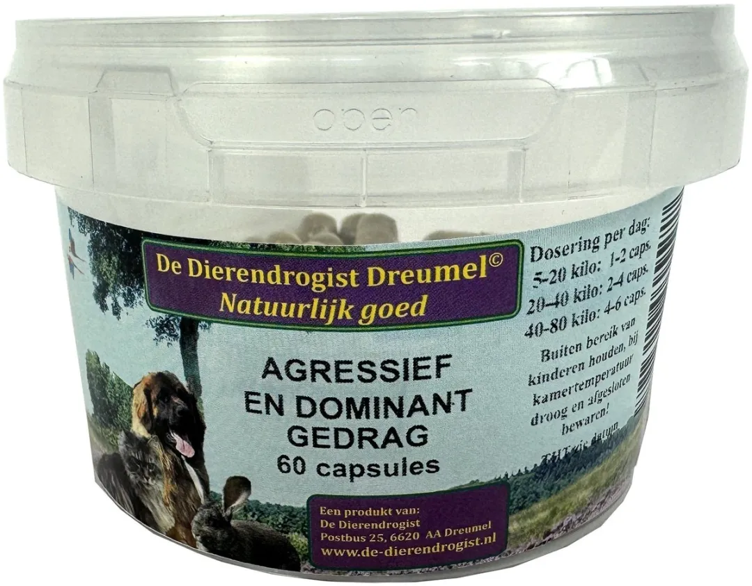 Dierendrogist Agressief / Dominant Capsules