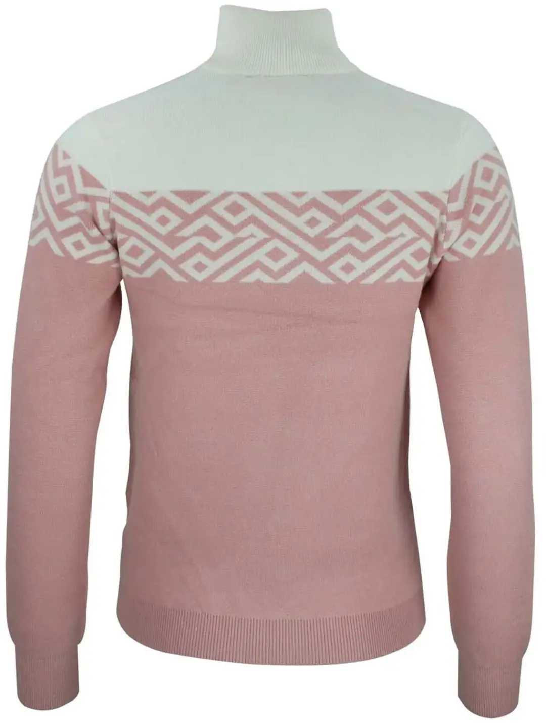 Peak Mountain Dames Col Roulé 1/2 Zip - Lichtroze - S - afbeelding 2 van 2