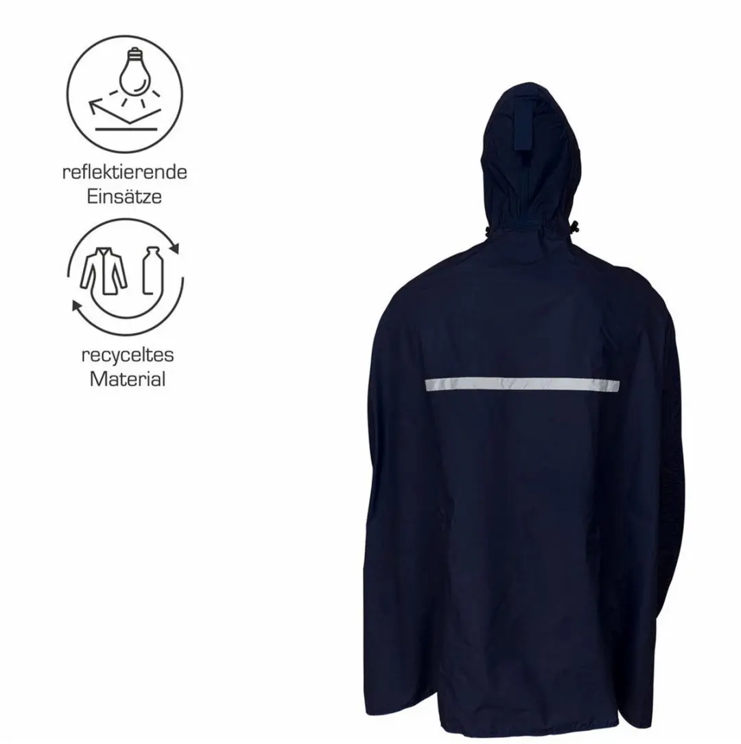 Pro-X Elements Pasofino Fietsponcho - M/L - Navy - afbeelding 4 van 6