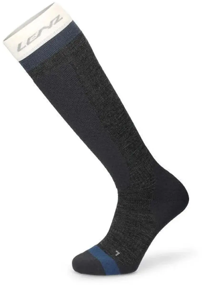 Lenz Merino Winter 1 Lange Sokken Grijs EU 35-38