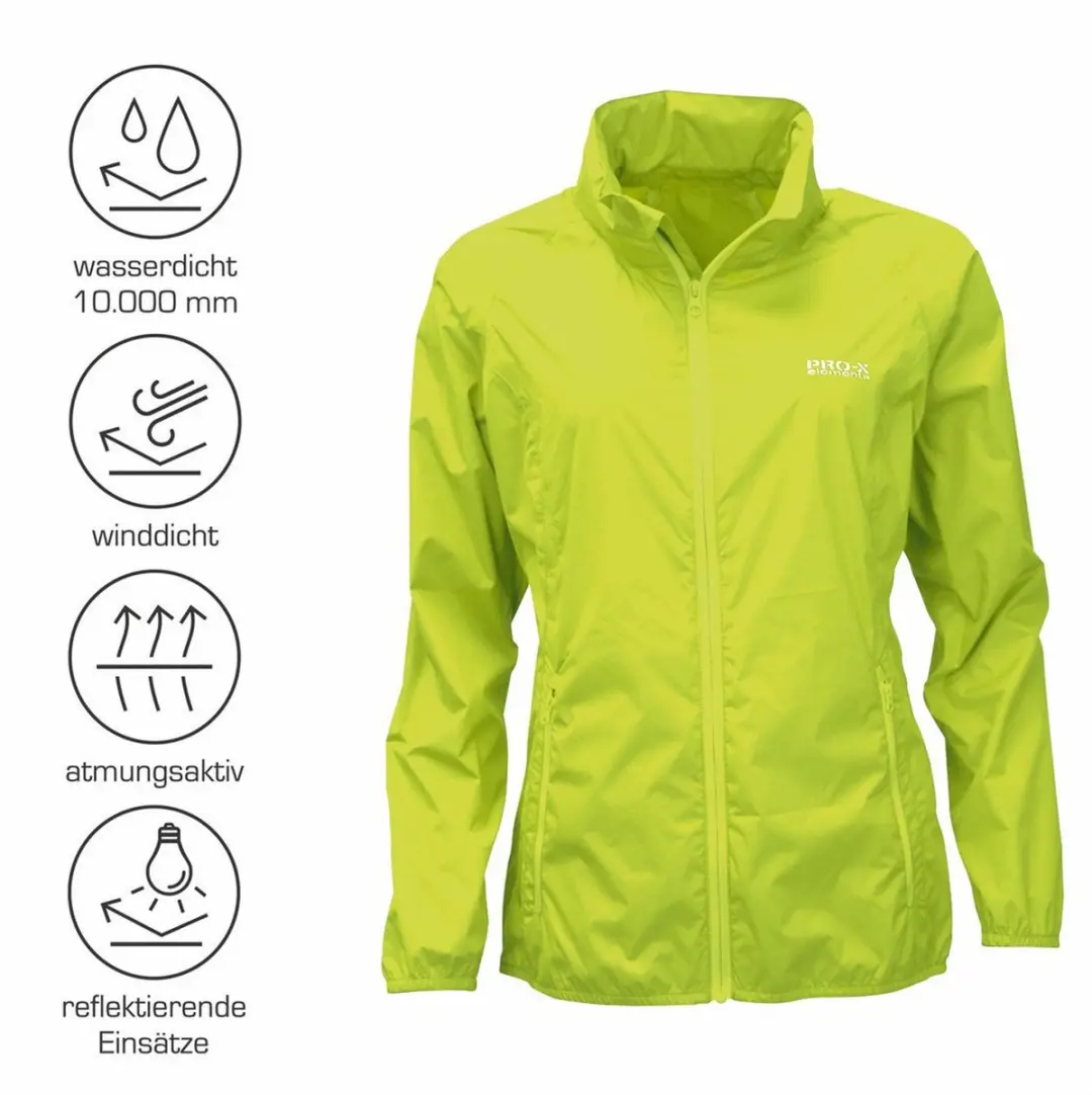 Pro-X Elements Light Packable Regenjas Dames - Lichtgroen - XL - afbeelding 3 van 6