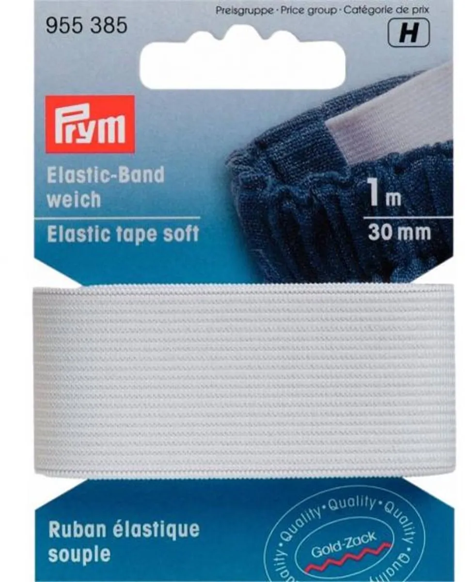 Prym Band-elastiek Zacht 40mm - Zwart