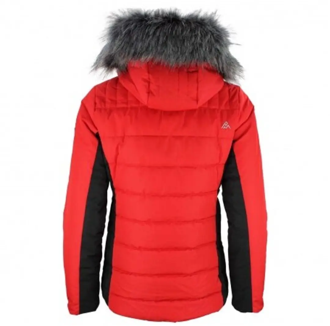 Peak Mountain Asalpi Dames Skijas - Rood/Zwart - afbeelding 4 van 6