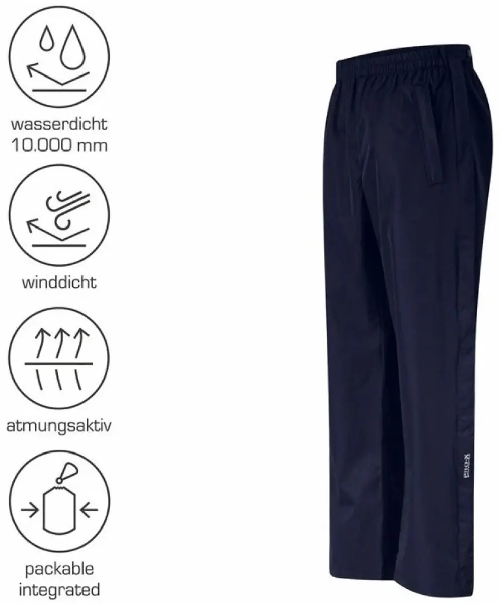 Pro-X Elements Logon Regenbroek - Donkerblauw - M - afbeelding 3 van 4