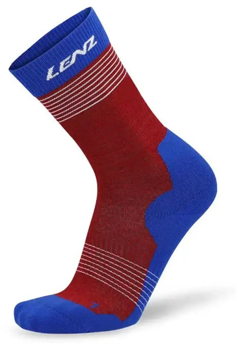 Lenz Think About Merino Nordic 2 Lange Sokken Rood EU 45-47