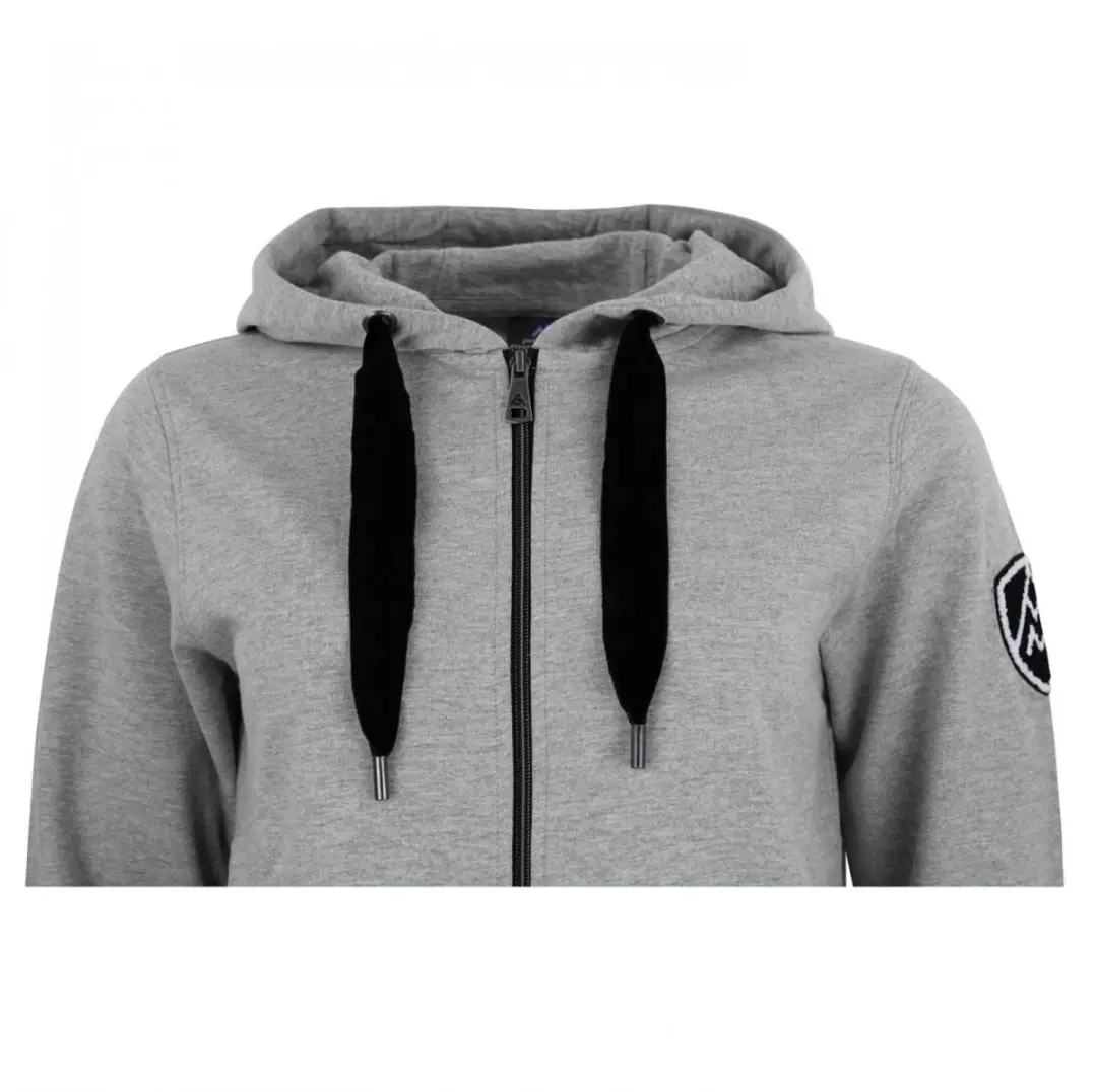 Peak Mountain Katoenen Dames Sweater met Rits - Grijs - afbeelding 3 van 6