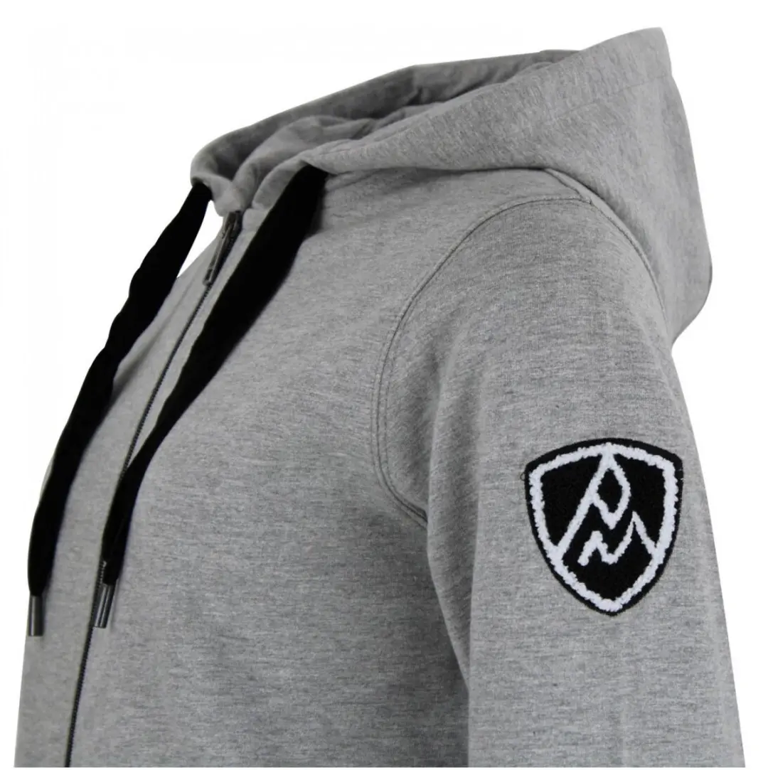 Peak Mountain Katoenen Dames Sweater met Rits - Grijs - afbeelding 5 van 6