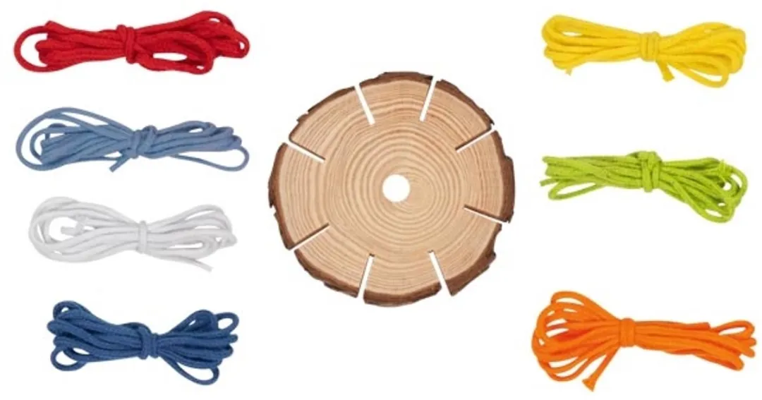 Goki Braiding Disc - Meerkleurig - 7 Stuks