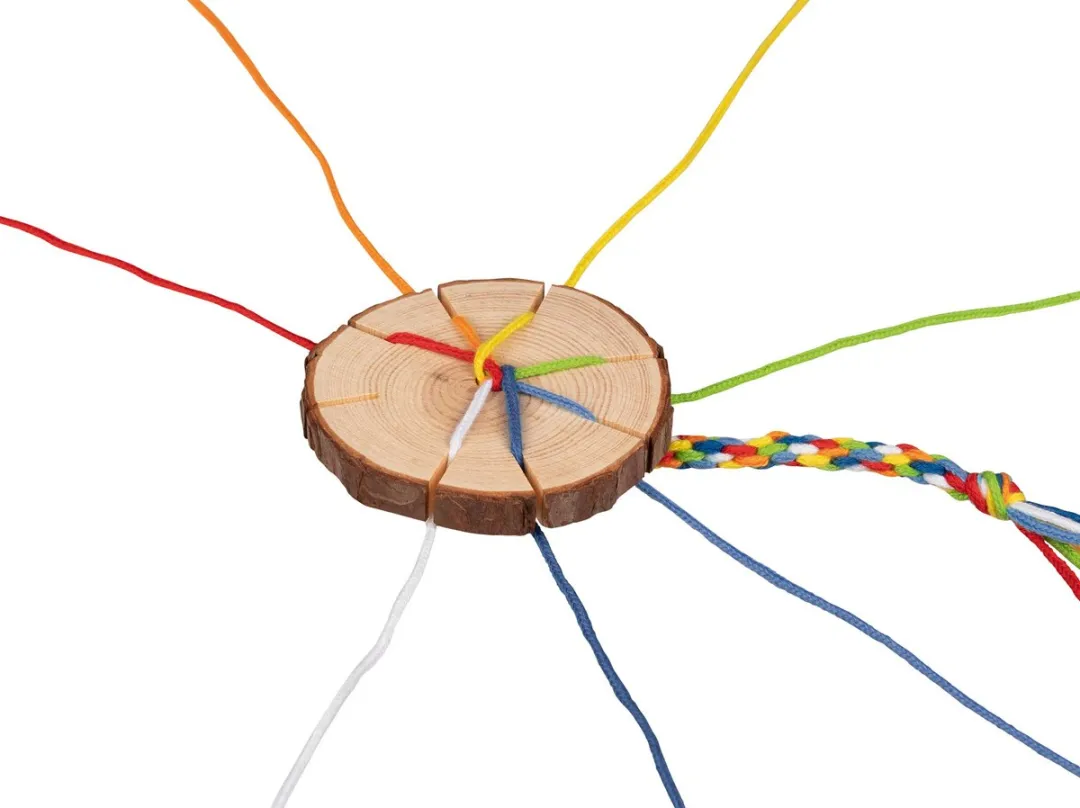 Goki Braiding Disc - Meerkleurig - 7 Stuks