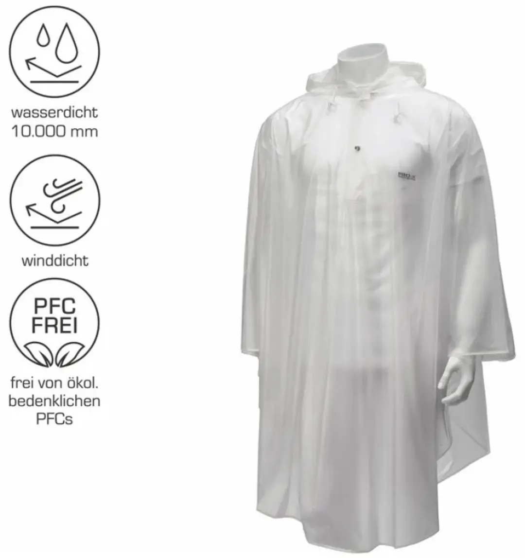 Pro-X Elements Dublin Regencape - Transparant - XS/S - afbeelding 2 van 2