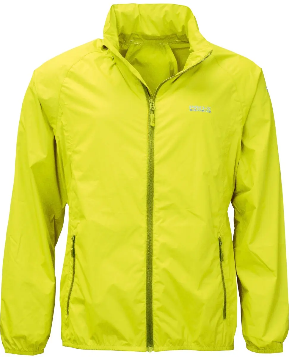 Pro-X Elements - Opbergbare regenjas voor heren - PACKable - Neon geel - maat XXL