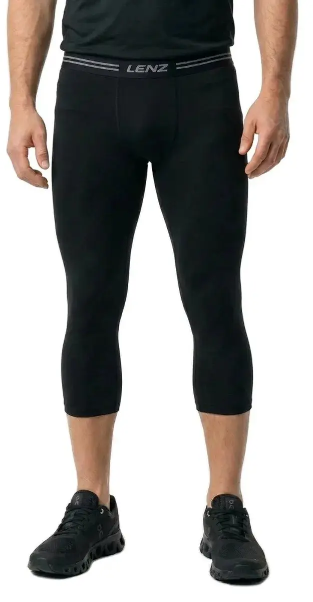 Lenz Merino 6.0 3/4 Legging - Zwart - XL - afbeelding 4 van 4