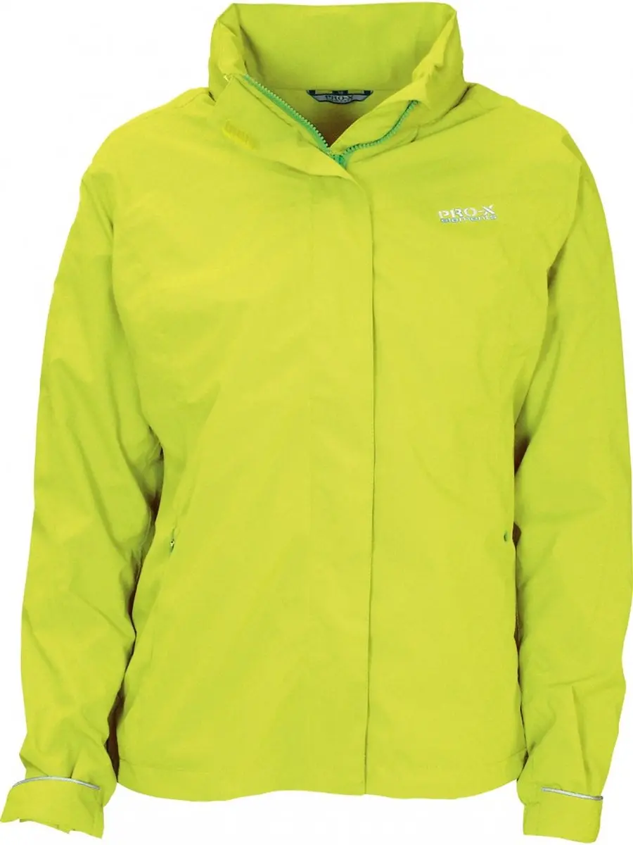 Neon gele dames regenjas Melinda van Pro-X Elements 4XL